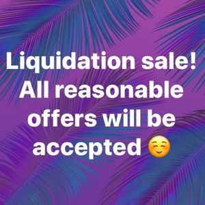 All reasonable offers WILL be accepted!